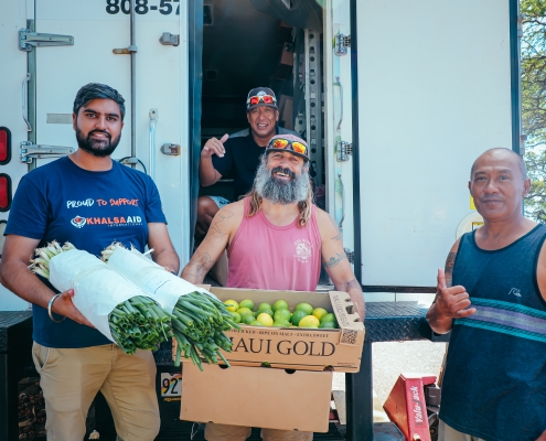 Produce Delivery to maui Hubs and families